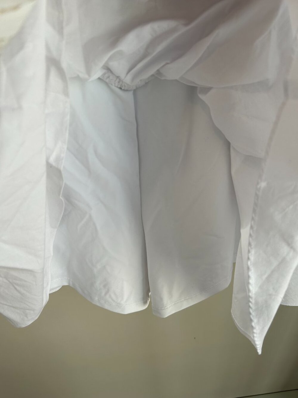 Good American White Poplin Mini Dress NWT Large Fit & Flare Bridal Summer - Picture 9 of 13